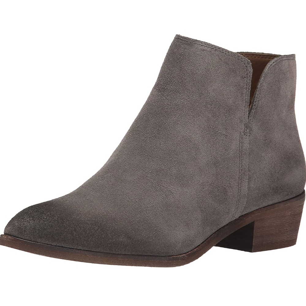 SPLENDID nubuck Hamptyn ankle bootie in smoke 7.5